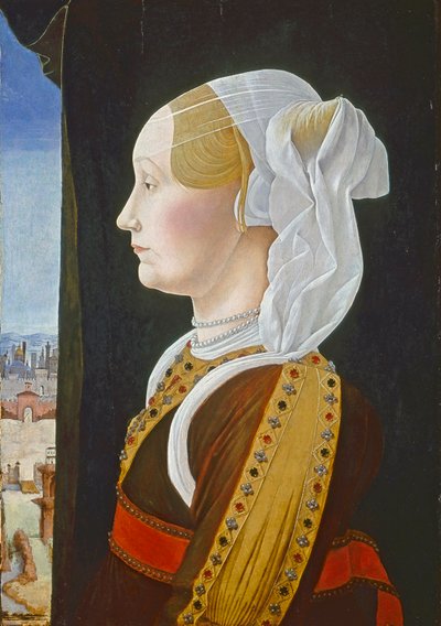 Ginevra Bentivoglio, c. 1474-77 de Ercole de Roberti